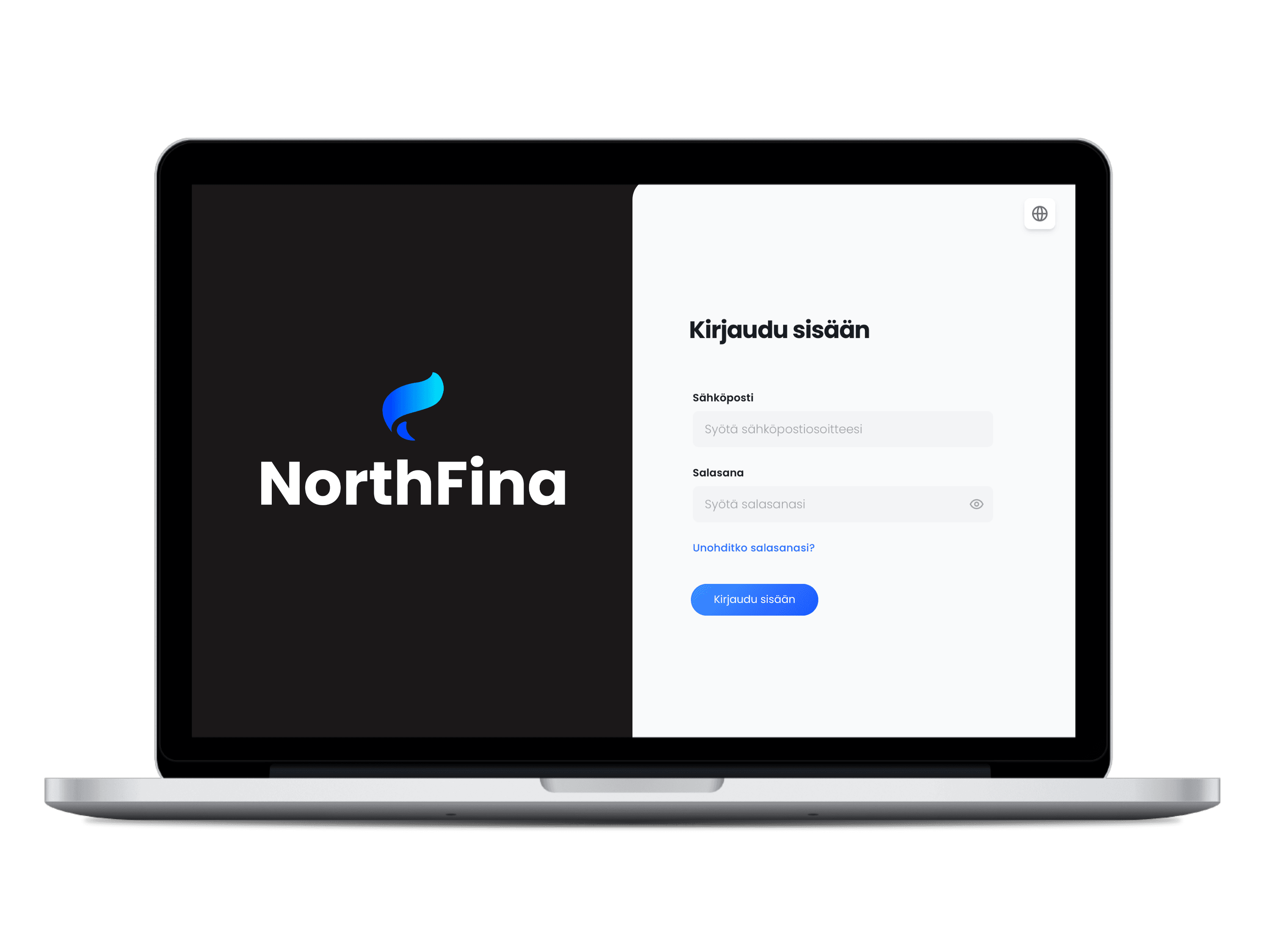 Northfina app on phone